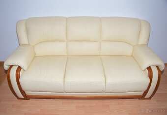 Kožená sedací souprava 3+2+1 nerozkládací - 4