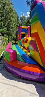 Nafukovací překážková dráha koule BigBallers Wipeout skákací - 4