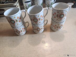 Retro hrníčky nepoškozené, málo používané - 4