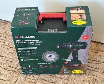 Set: Parkside Aku vrtačka |2x baterie, nabíječka - 4