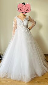 Svatební šaty nové M,L, XL - 4