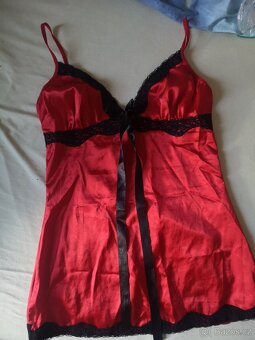 Červená sexy košilka vel. M - 4
