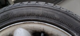 ALU kola 4x100 - R16 + pneumatiky - 4