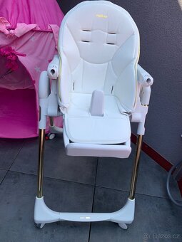 Dětská jídelní stolička a lehátko - Peg Perego jako nové - 4