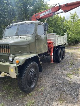 Praga V3S – Třístranný sklápěč s hydraulickou rukou HR3001 - 4