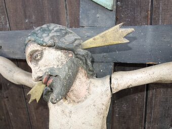 Starý Kristus dřevěný , super model - 4