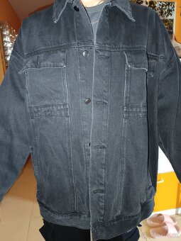 Černá džínová bunda - 4