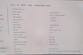 Synology DS218+ (6GB RAM) + expanze DX513 + 2x 3TB HDD - 4