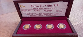 Sada 4 x 3,11g zlatých medailí Doba Rudolfa II. jen 400ks - 4