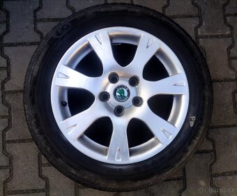 Alu kola originál Škoda Octavia II 5x112 R16 Sirius - 4