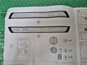 osvětlené dekorativní lišty prahů přední Renault Kadjar 8201 - 4