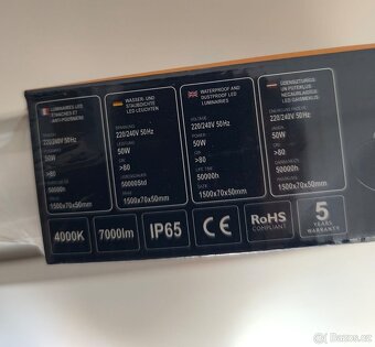 Hermetické LED lampy 60/120/150 cm, IP65, 4000K, gastro - 4