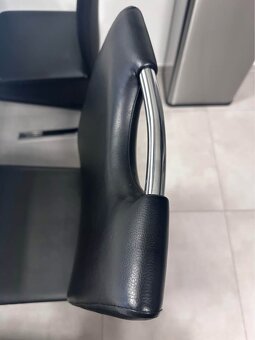 Designové jídelní židle Amado 5 kusů černé koženka - 4