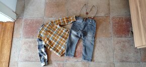 chlapecký / klučičí /komplet/ set košile a džíny vel. 86 - 4