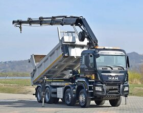 8319 - MAN TGS 35.480 - 8x6 - Sklápěč S1 + HR-HIAB 288 EP – - 4