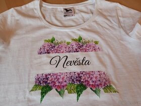 Svatební tričko - Nevěsta vel.S - 4