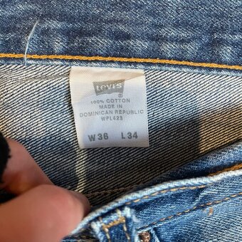 Modré džínové Levis kraťasy 36/34 - 4