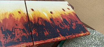 3 dílný dekorativní obraz,plátno.159x53cm.Nový. - 4