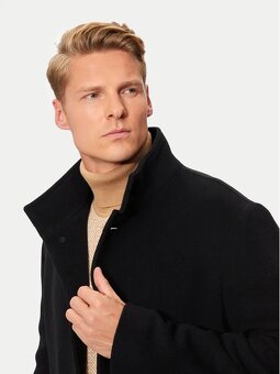 TOMMY HILFIGER VLNĚNÝ KRÁSNÝ TEPLÝ ELEGANTNÍ PÁNSKÝ KABÁT S( - 4