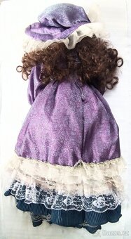 Stará porcelánová panenka - velká 60 cm - 4