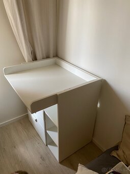 Bílý přebalovací stolek se šuplíky IKEA SMÅSTAD - 4