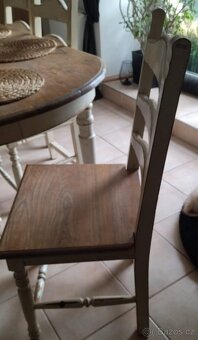 Stůl masiv+6 židlí - 4