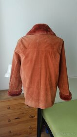 Lososový kožený kabátek vel. 42 - 4
