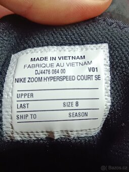 Sálové boty Nike zoom hyperspeed court vel. 8 - 4