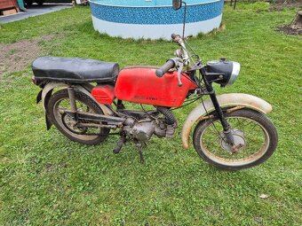 Jawa 23 Mustang bez TP, červený původní stav 1. - 4