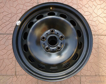 Plechové disky kola originál Škoda VW 5x112 6,5Jx16 ET46 - 4