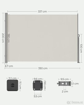 Boční markýza 2 - 200x350cm - 4