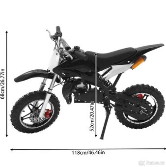 Dětská kroska motorka 49cc 2t - 4