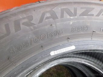 4x letní pneu bridgestone 195/60 r16 (7,5-8 mm) - 4