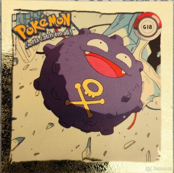 Prodám Pokémon Artbox nálepky 1999 ZLATÉ - 4
