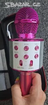Bezdrátový mikrofon karaoke Bluetooth reproduktor - 4