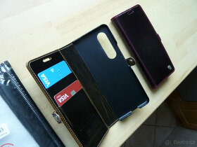 Luxusní pouzdro - knížka Z Fold 3 retro kůže - 4