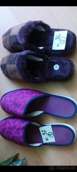 Retro pantofle na chození "po dvorku" - 4