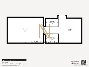 Pronájem, byt 1+1, 35 m², Plzeň - Božkov, ul. Palírenská - 4
