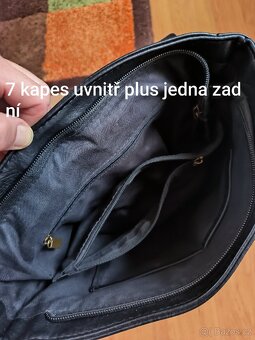 dámský batoh černý kůže - 4