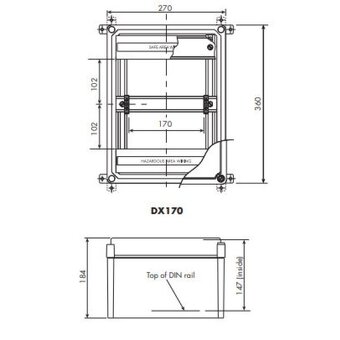 Prachotěsná skříň EATON 517.001.247FC DX170 + NSYTPLS2736 - 4
