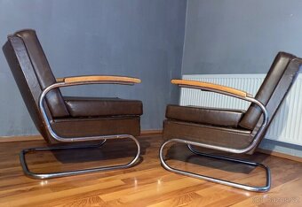Chromové trubkové křesla Fa.Thonet - 4