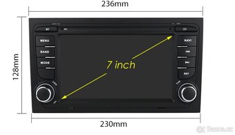 NOVÉ 7" Android 13 Autorádio Audi A3 8p, A4 B7, TT - 4