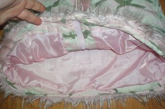 Růžová maskáčová zimní teplá bunda (vel. 122/128) Administra - 4