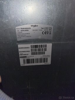 Pracka Whirpool na 6,5kg na opravu nebo ND - 4