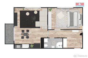 Prodej bytu 2+kk, 63 m², Žleby - 4