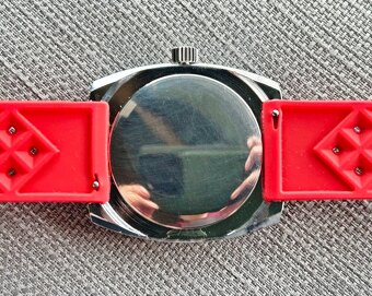 Československé Retro Vintage Mechanické hodinky PRIM Modré - 4