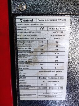 Prodám automatický kotel na uhlí GALMET 7 - 22 kW - 4