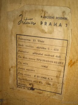 Sestava 7 ks nábytku, návrh J.Jiroutek, 1962, Československo - 4