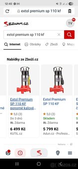 Ponorne cerpadlo: Extol premium sp 110 kf - 4