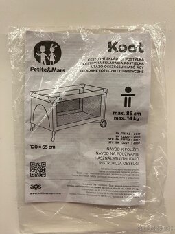 Cestovní postýlka + skládací matrace - 4